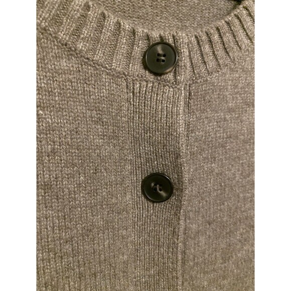 COS 100% WOOL BUTTONED Sweater Vest Pockets EUC Brown Womens Large - Picture 13 of 16